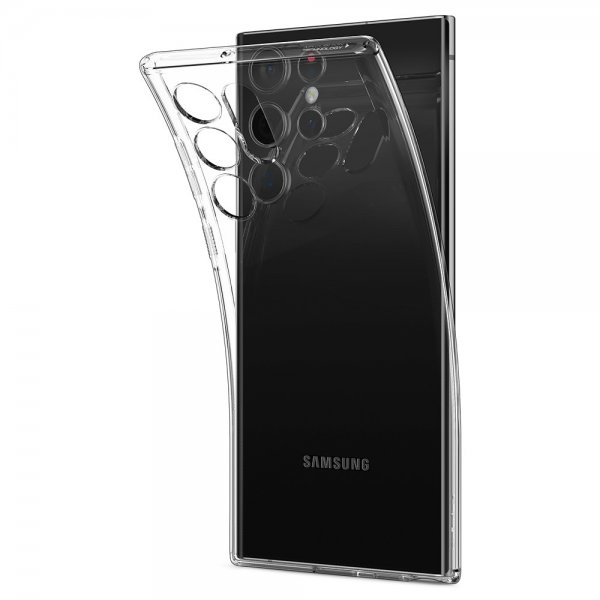 Spigen Samsung Galaxy S22 Ultra Deksel Liquid Crystal Crystal Clear
