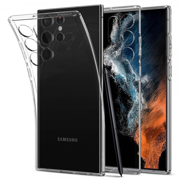 Spigen Samsung Galaxy S22 Ultra Deksel Liquid Crystal Crystal Clear