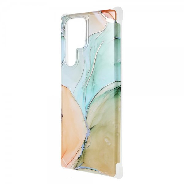 Samsung Galaxy S22 Ultra Deksel Marmor Tre-farget