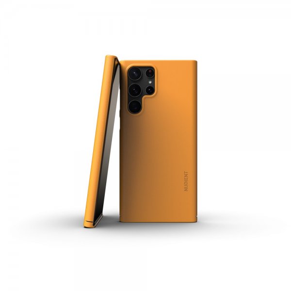 Nudient Samsung Galaxy S22 Ultra Deksel Thin Case V3 Saffron Yellow