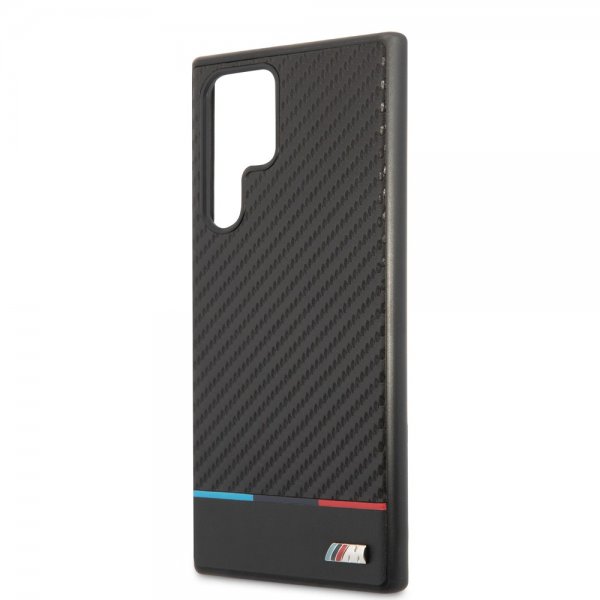 BMW Samsung Galaxy S22 Ultra Deksel Tricolor Stripe Carbon Svart