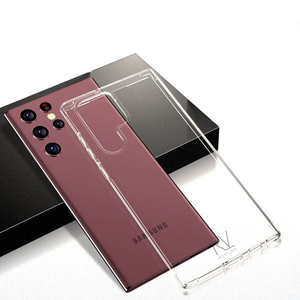 Rvelon Samsung Galaxy S22 Ultra Deksel Støtsikker Transparent