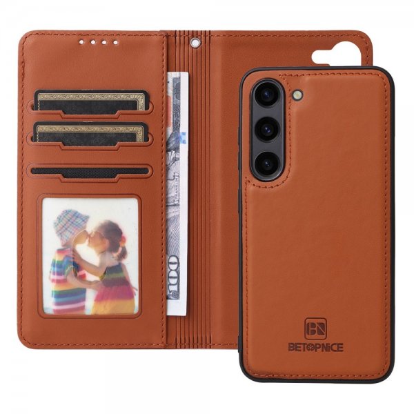 Betopnice Samsung Galaxy S23 FE Etui Avtagbart Deksel 005 Brun