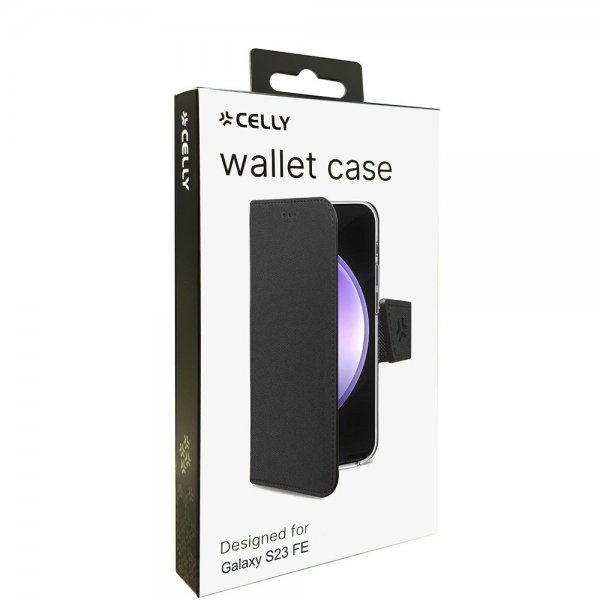 Celly Samsung Galaxy S23 FE Etui Wally Wallet Case Svart