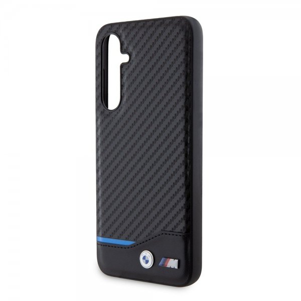 BMW Samsung Galaxy S23 FE Deksel Carbon Blue Line Svart