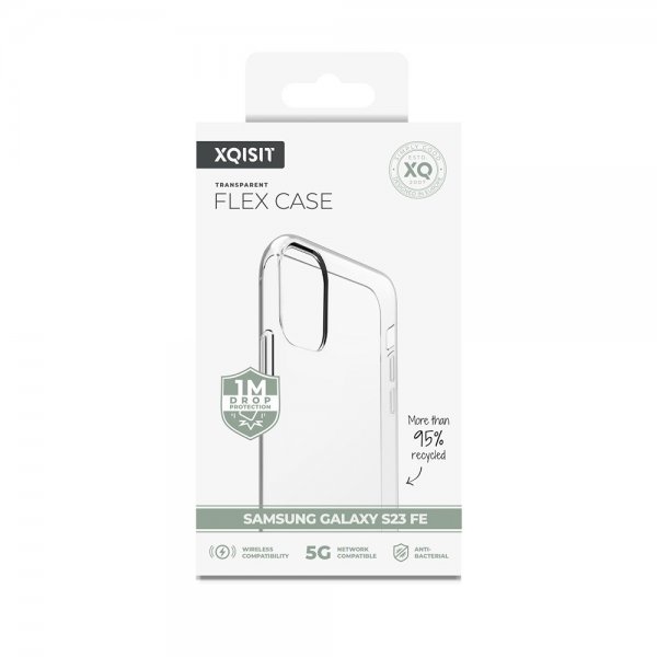 Xqisit Samsung Galaxy S23 FE Deksel Flex Case Transparent