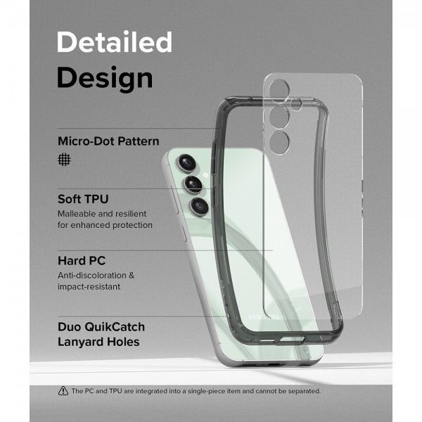 Ringke Samsung Galaxy S23 FE Deksel Fusion Smoke Black