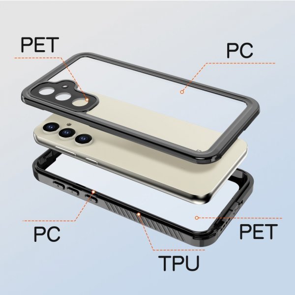 Redpepper Samsung Galaxy S23 FE Deksel Vanntett IP68 Svart