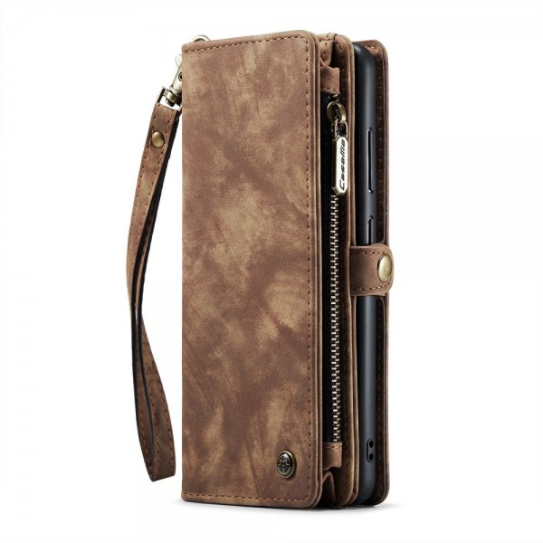 CaseMe Samsung Galaxy S23 Etui 008 Series Avtakbart Deksel Brun