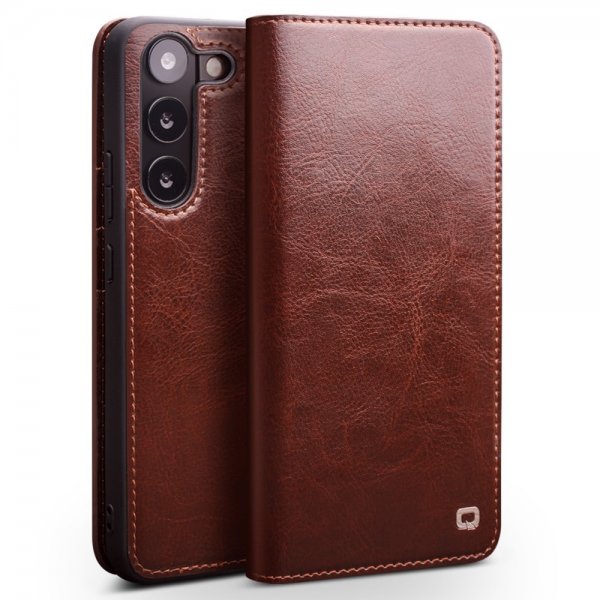 Qialino Samsung Galaxy S23 Etui Brun