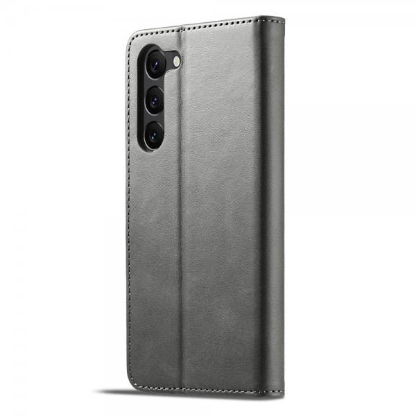Lc.Imeeke Samsung Galaxy S23 Etui med Kortlomme stativfunksjon Grå