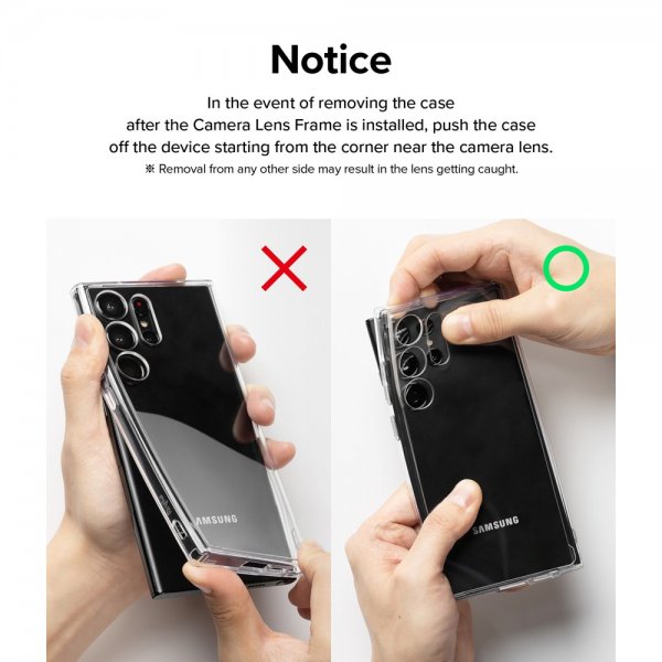 Ringke Samsung Galaxy S23/Galaxy S23 Plus Kamerabeskytter Camera Lens Frame Svart