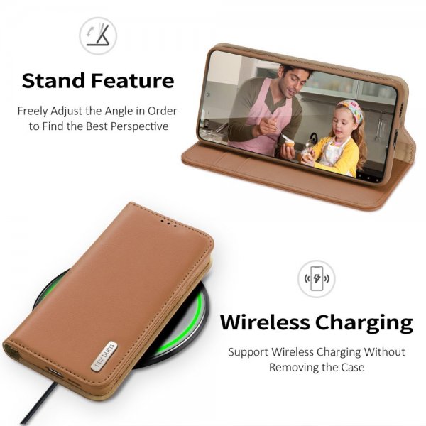 Dux Ducis Samsung Galaxy S23 Plus Etui Hivo Series Brun