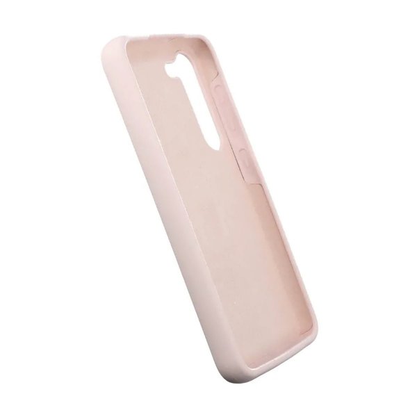 Rvelon Samsung Galaxy S23 Plus Deksel Silikon Sandrosa