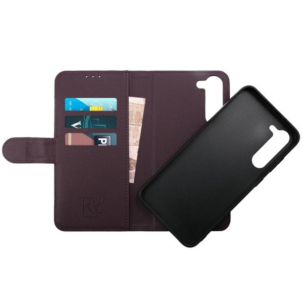 Rvelon Samsung Galaxy S23 Plus Etui Detachable Wallet Case Lilla