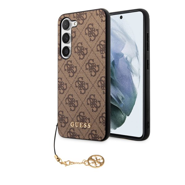 Guess Samsung Galaxy S23 Plus Deksel 4G Charms Brun