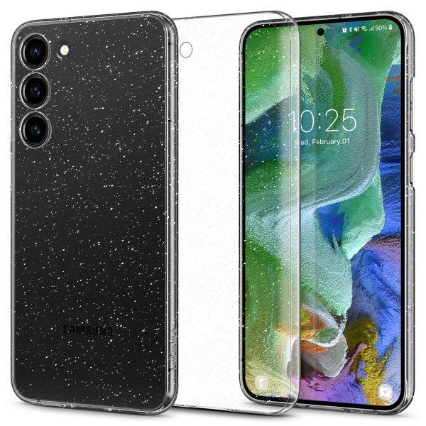 Spigen Samsung Galaxy S23 Plus Deksel Air Skin Glitter Crystal Quartz
