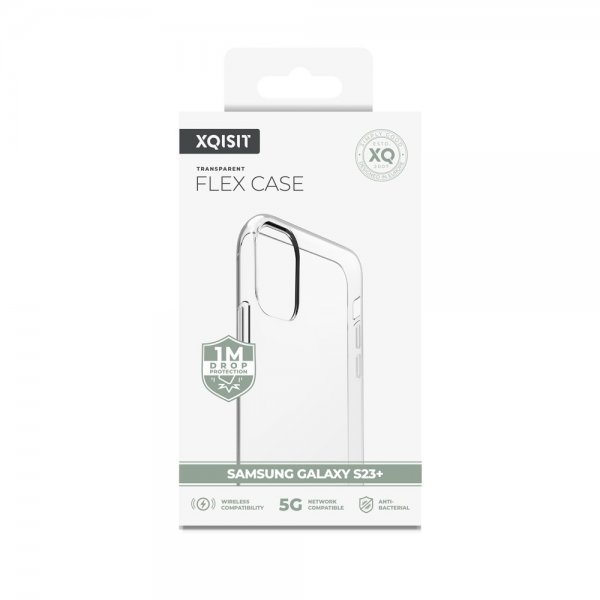 Xqisit Samsung Galaxy S23 Plus Deksel Flex Case Transparent