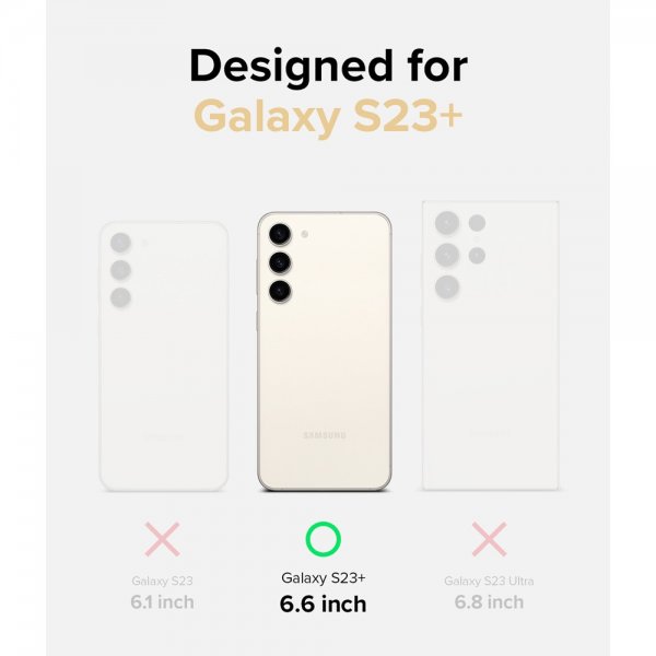 Ringke Samsung Galaxy S23 Plus Deksel Fusion Magnetic Matte Clear