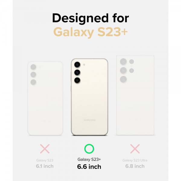 Ringke Samsung Galaxy S23 Plus Deksel Fusion Matte Smoke Black