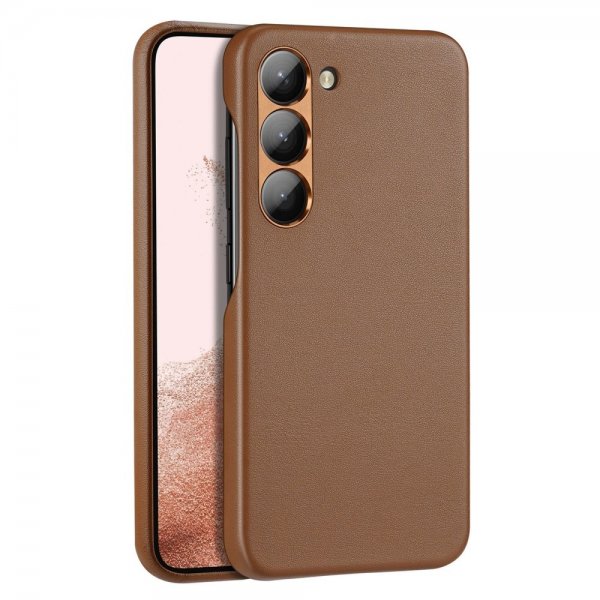 Dux Ducis Samsung Galaxy S23 Plus Deksel Grit Series Brun