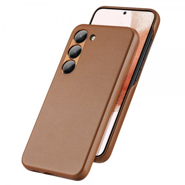 Dux Ducis Samsung Galaxy S23 Plus Deksel Grit Series Brun