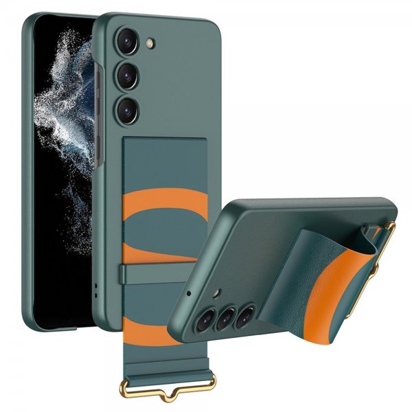 GKK Samsung Galaxy S23 Plus Deksel Hand Strap Grønn