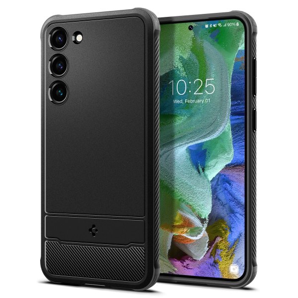 Spigen Samsung Galaxy S23 Plus Deksel Rugged Armor Matte Black