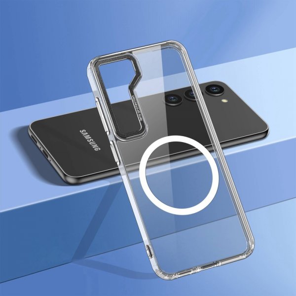 Samsung Galaxy S23 Plus Deksel Transparent MagSafe Svart