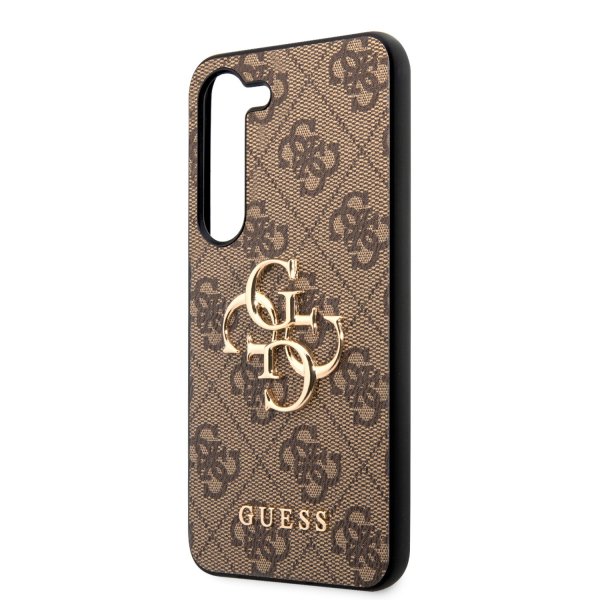 Guess Samsung Galaxy S23 Deksel 4G Logo Brun