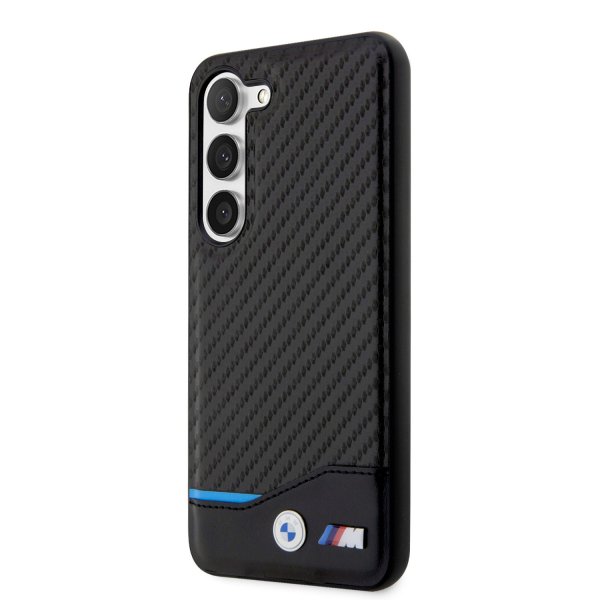 BMW Samsung Galaxy S23 Deksel Carbon & Stripe Svart