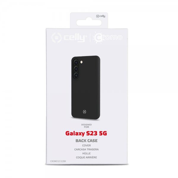 Celly Samsung Galaxy S23 Deksel CROMO Svart