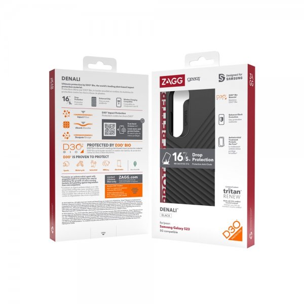 Gear4 Samsung Galaxy S23 Deksel Denali Svart