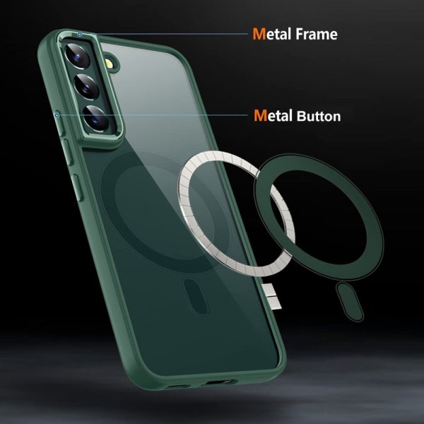 Samsung Galaxy S23 Deksel Farget Kant MagSafe Grønn