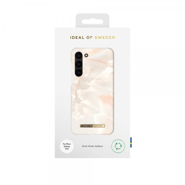 Ideal of Sweden Samsung Galaxy S23 Deksel Fashion Case Rose Pearl Marble