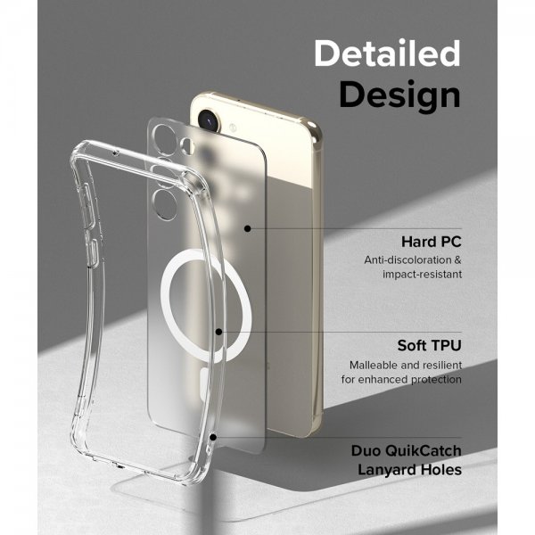 Ringke Samsung Galaxy S23 Deksel Fusion Magnetic Matte Clear