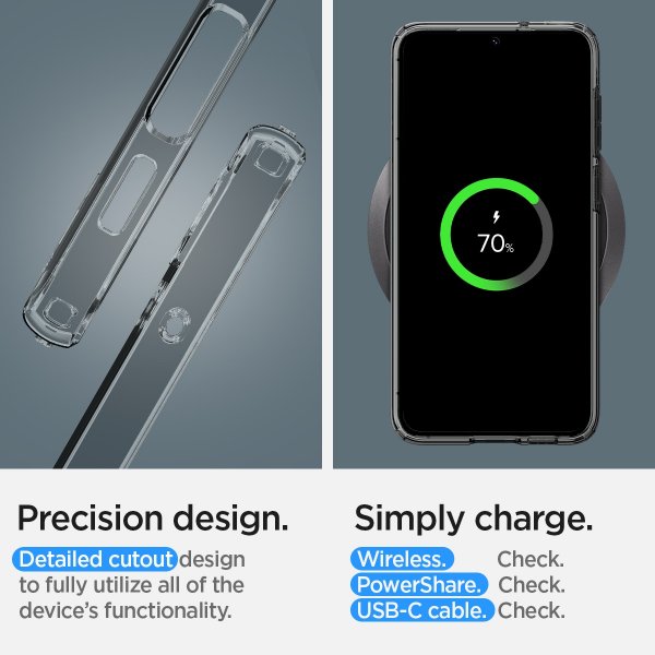 Spigen Samsung Galaxy S23 Deksel Liquid Crystal Space Crystal