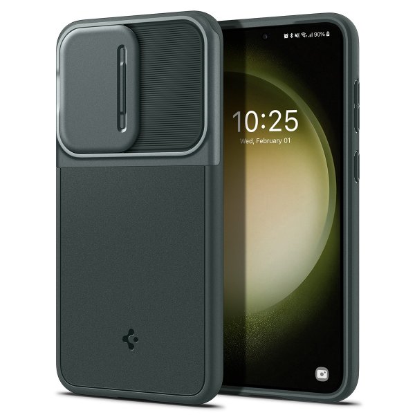 Spigen Samsung Galaxy S23 Deksel Optik Armor Abyss Green