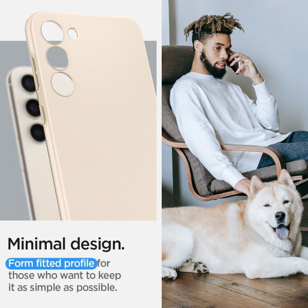 Spigen Samsung Galaxy S23 Deksel Thin Fit Pearled Ivory