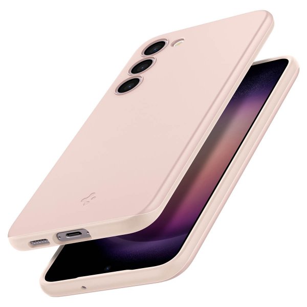 Spigen Samsung Galaxy S23 Deksel Thin Fit Pink Sand