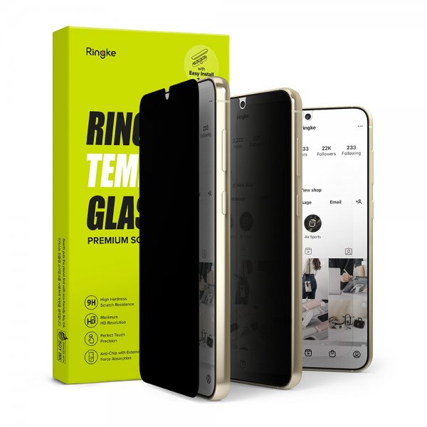 Ringke Samsung Galaxy S23 Skjermbeskytter Privacy Glass