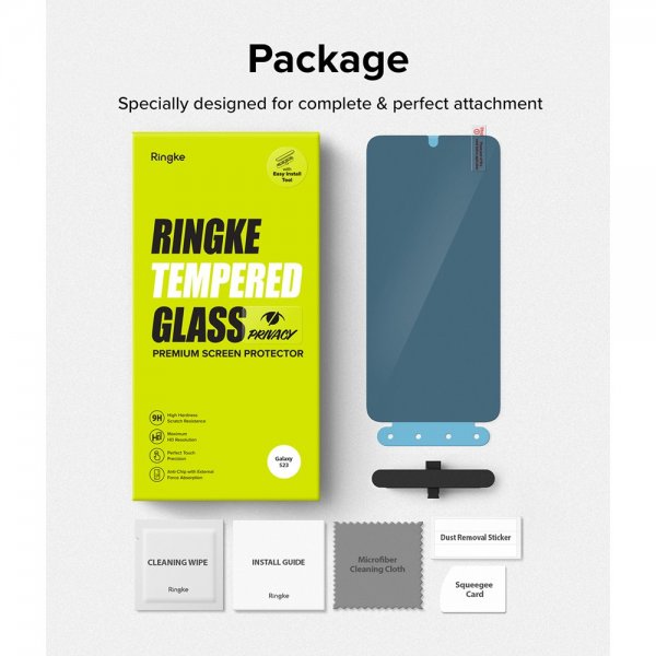 Ringke Samsung Galaxy S23 Skjermbeskytter Privacy Glass