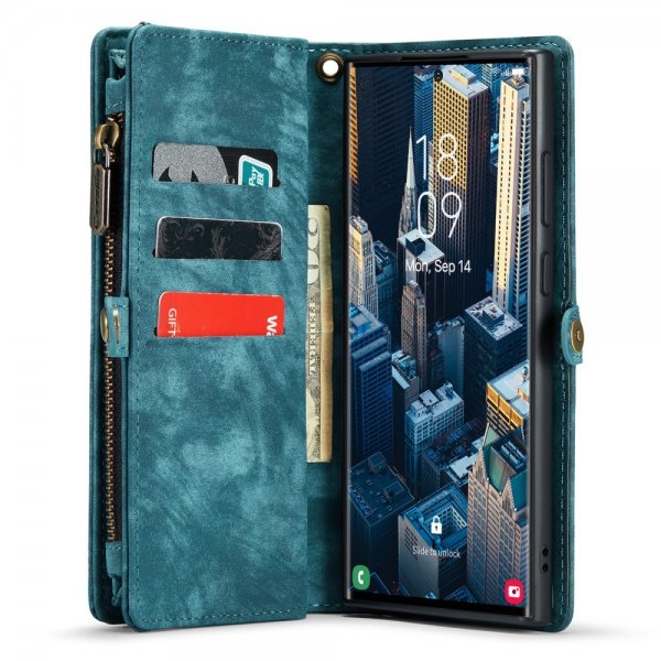 CaseMe Samsung Galaxy S23 Ultra Etui 008 Series Avtakbart Deksel Petrol