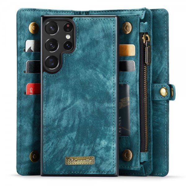 CaseMe Samsung Galaxy S23 Ultra Etui 008 Series Avtakbart Deksel Petrol
