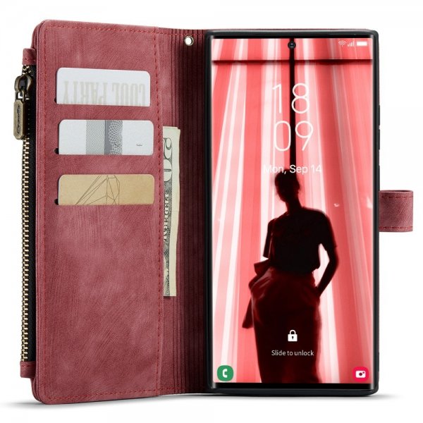 CaseMe Samsung Galaxy S23 Ultra Etui C30 Series Rød
