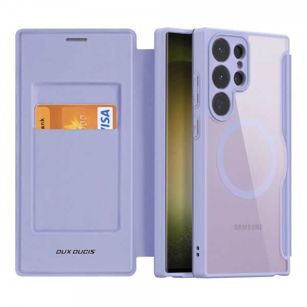 Dux Ducis Samsung Galaxy S23 Ultra Etui Skin X Pro Series MagSafe Lilla