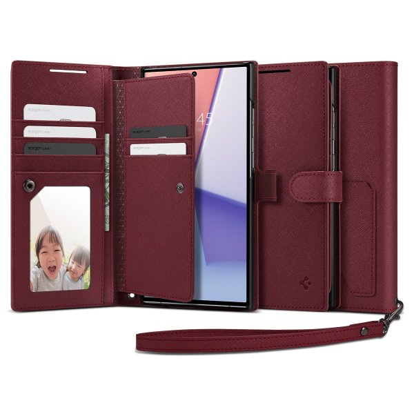 Spigen Samsung Galaxy S23 Ultra Etui Burgundy