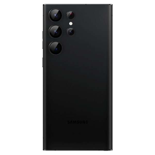 Spigen Samsung Galaxy S23 Ultra Kamerabeskytter GLAS.tR EZ Fit Optik Pro Svart 2-pack