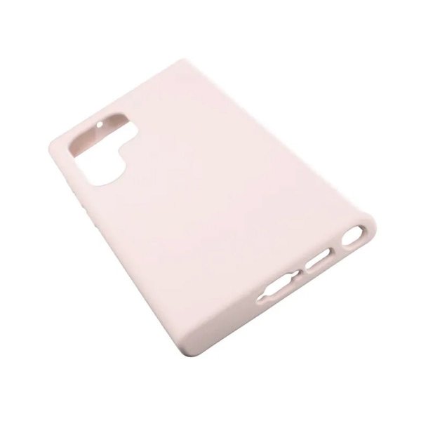 Rvelon Samsung Galaxy S23 Ultra Deksel Silikon Sandrosa