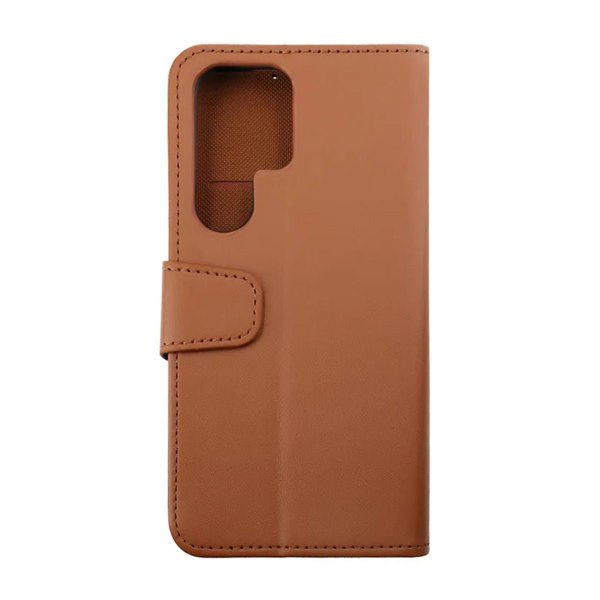 Rvelon Samsung Galaxy S23 Ultra Etui Utbrettbar Kortlomme Brun